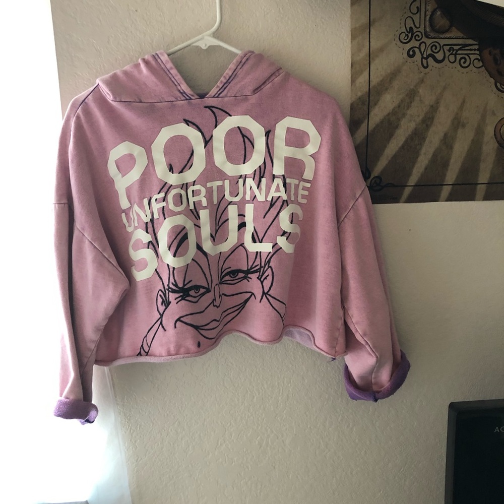 “Poor Unfortunate Souls” Disney cropped hoodie